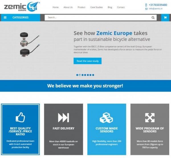 New Website Zemic Europe 