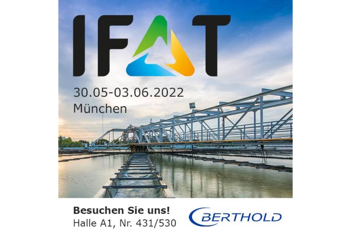 IFAT Munich, Besuchen Sie unseren Stand Nr. 431/530, Halle A1
