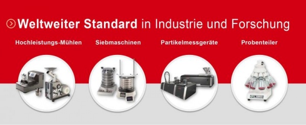 Innovations at POWTECH 2016 - Hall H2 • Stand 218 FRITSCH innovations in the field of particle sizing and size-reduction