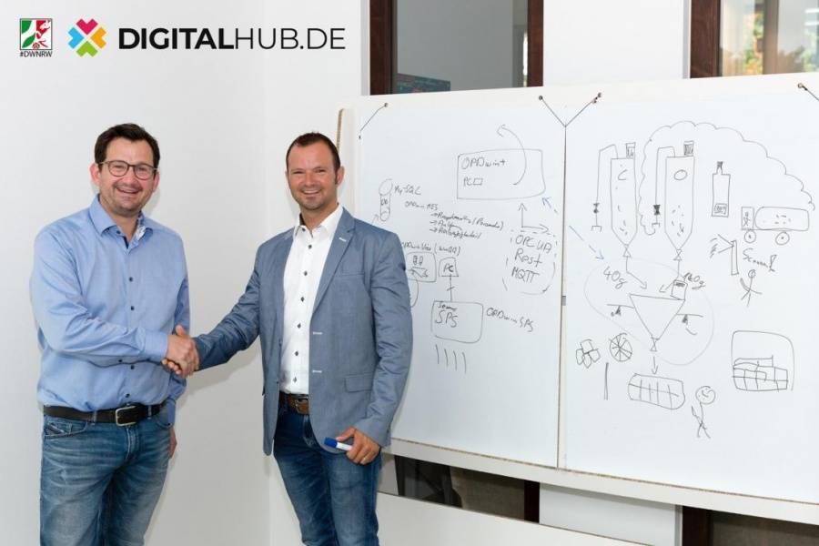 Jürgen Opdenhoff und Markus Zink, CEO & Vorstand bei der Digitaler Hub Region Bonn AG